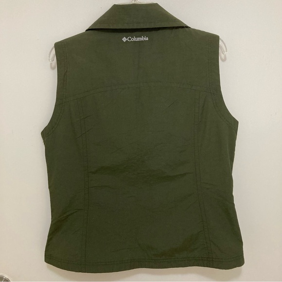 Columbia Forest Green Lightweight Zip up Vest - Picture 4 of 12